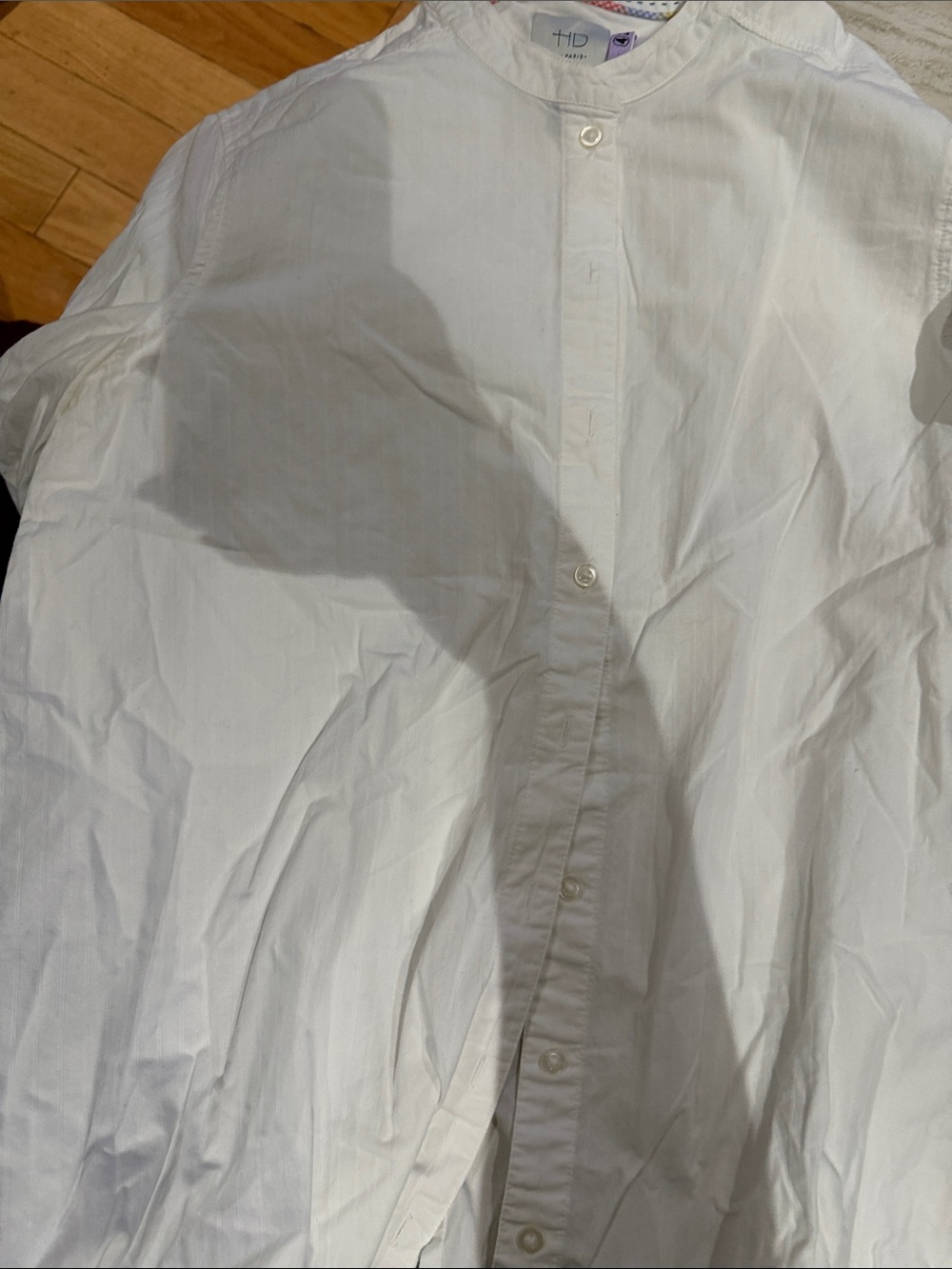 HD in Paris White Shirt with Subtle Contrast Stitching